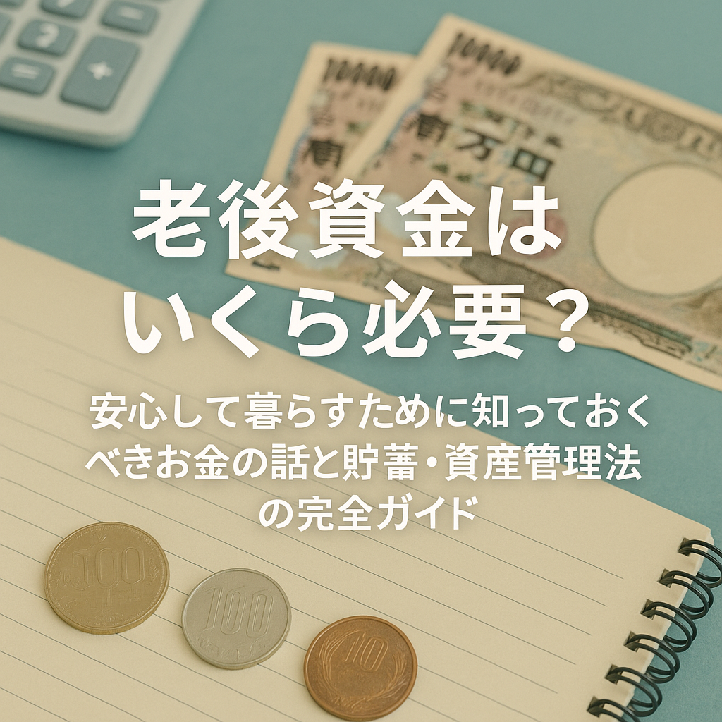 タイトル：老後資金はいくら必要？安心して暮らすために知っておくべきお金の話と貯蓄・資産管理法の完全ガイド