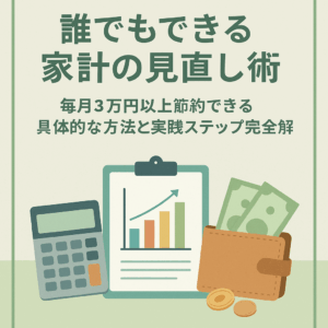 【誰でもできる家計の見直し術！毎月3万円以上節約できる具体的な方法と実践ステップ完全解説】